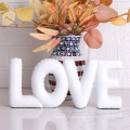 White Love Letters Large Love Resin Sculpture